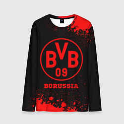 Лонгслив мужской Borussia - red gradient, цвет: 3D-принт