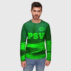 Лонгслив мужской PSV - green gradient посередине, цвет: 3D-принт — фото 2