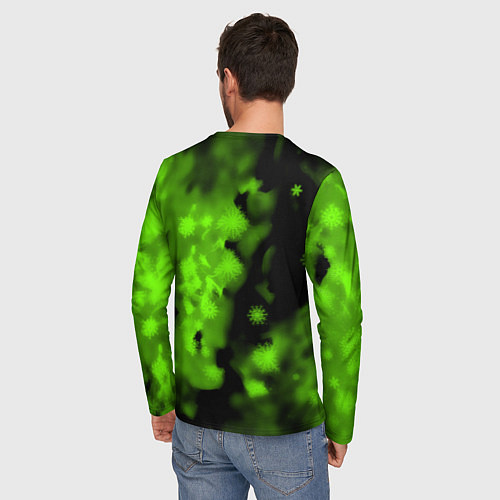 Мужской лонгслив Квейк кислотная зима / 3D-принт – фото 4