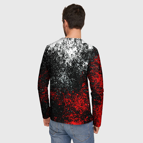 Мужской лонгслив Quake брызги красок / 3D-принт – фото 4