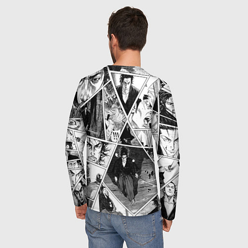 Мужской лонгслив Musashi Miyamoto / 3D-принт – фото 4