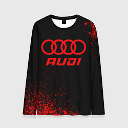 Лонгслив мужской Audi - red gradient, цвет: 3D-принт