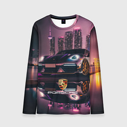 Мужской лонгслив Porshe night city