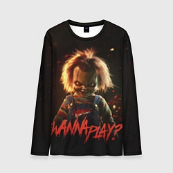 Лонгслив мужской Chucky wanna play?, цвет: 3D-принт