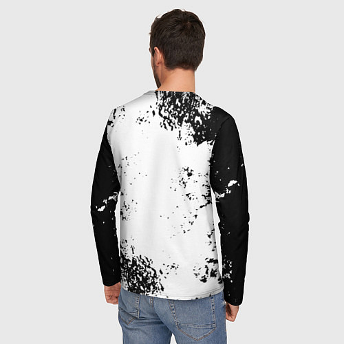 Мужской лонгслив Behemoth - рок пес / 3D-принт – фото 4