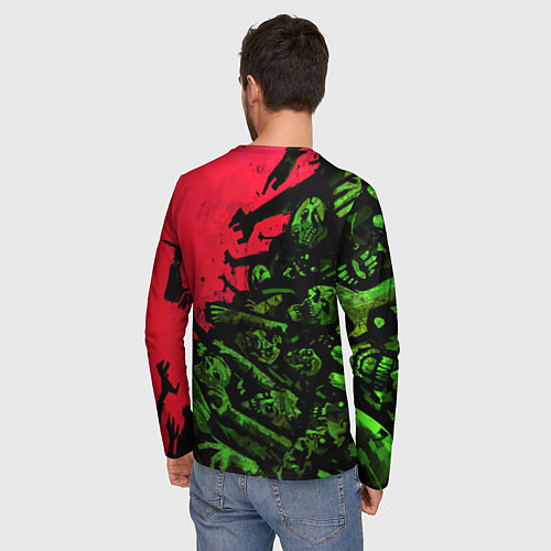Мужской лонгслив Dying Light 2 zombie / 3D-принт – фото 4