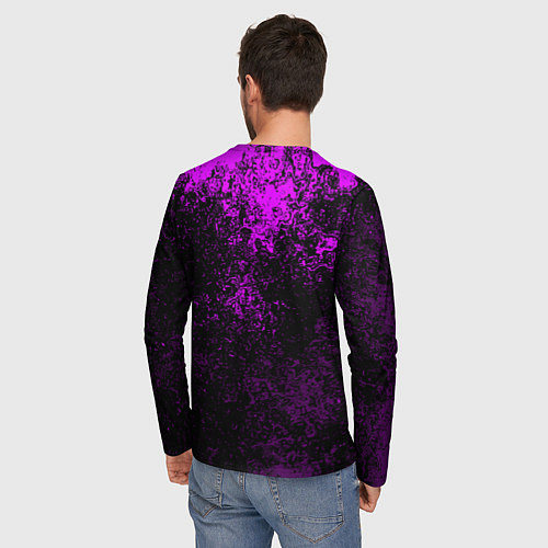 Мужской лонгслив Tekken брызги красок / 3D-принт – фото 4