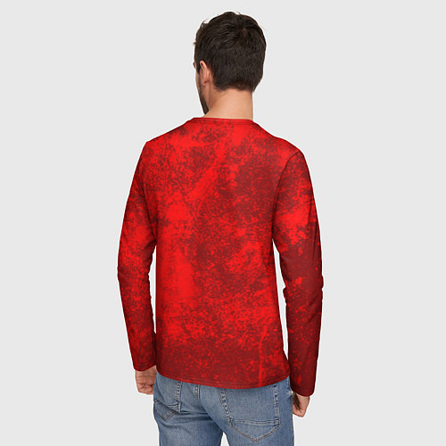 Мужской лонгслив Слава роду - оберег символика / 3D-принт – фото 4