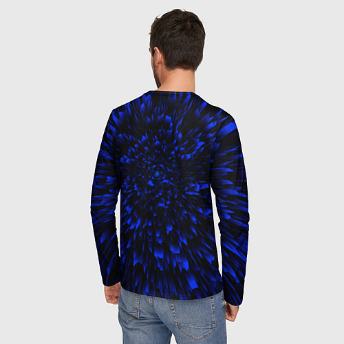 Мужской лонгслив Galatasaray blue energy / 3D-принт – фото 4