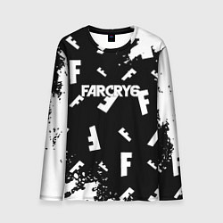 Лонгслив мужской FC6 logo pattern, цвет: 3D-принт