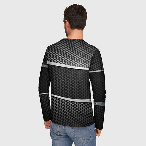 Мужской лонгслив BMW металлическая сетка / 3D-принт – фото 4