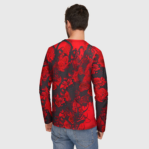 Мужской лонгслив Девушка в стиле киберпанк / 3D-принт – фото 4