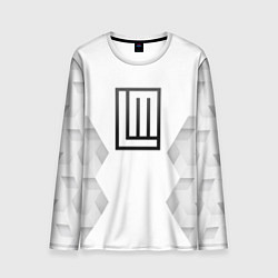 Лонгслив мужской Lindemann white poly, цвет: 3D-принт