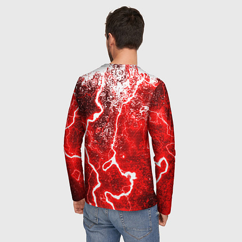 Мужской лонгслив Portal брызги красок шторм / 3D-принт – фото 4