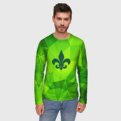 Лонгслив мужской Saints Row green poly, цвет: 3D-принт — фото 2