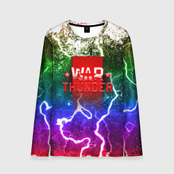 Лонгслив мужской Wartunder неоновые брызги красок, цвет: 3D-принт