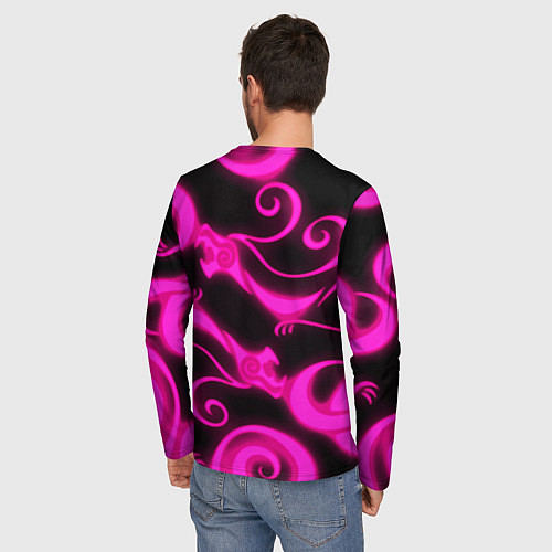 Мужской лонгслив Sleeping dogs japan gta dragon / 3D-принт – фото 4