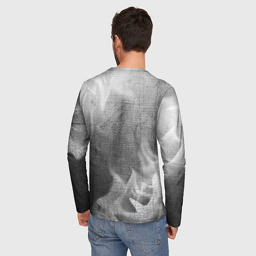 Мужской лонгслив Infiniti - grey gradient / 3D-принт – фото 4