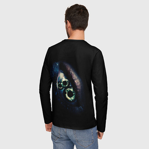 Мужской лонгслив Глаз из фильма субстанция / 3D-принт – фото 4