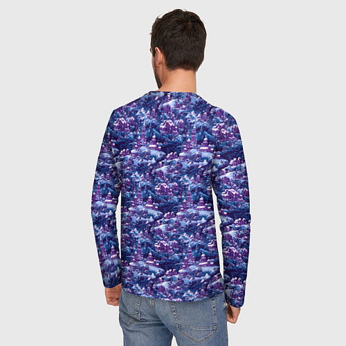 Мужской лонгслив Готическая ночь на Рождество / 3D-принт – фото 4
