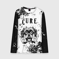 Лонгслив мужской The Cure - рок пес, цвет: 3D-принт