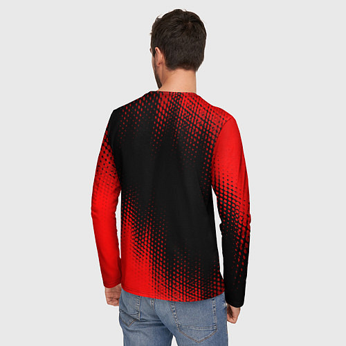 Мужской лонгслив Changan - red gradient посередине / 3D-принт – фото 4