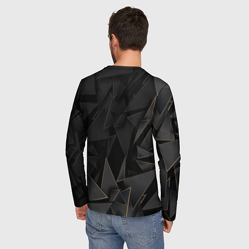 Мужской лонгслив Behemoth golden poly / 3D-принт – фото 4