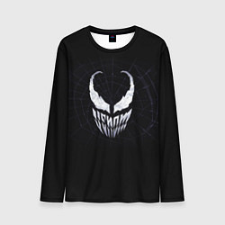 Лонгслив мужской Venom face - logo, цвет: 3D-принт