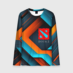 Мужской лонгслив Dota 2 абстракция из линий