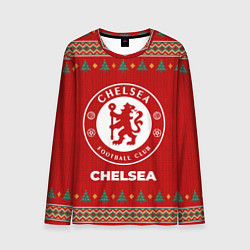 Лонгслив мужской Chelsea new year, цвет: 3D-принт