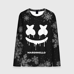 Лонгслив мужской Снежный Marshmello, цвет: 3D-принт
