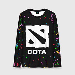 Лонгслив мужской Dota конфети, цвет: 3D-принт
