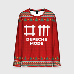 Лонгслив мужской Depeche Mode new year, цвет: 3D-принт