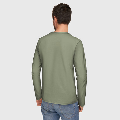 Мужской лонгслив Чиловый парень - мем / 3D-принт – фото 4