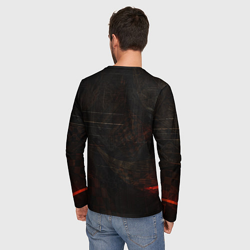 Мужской лонгслив Кибернетическая жрица / 3D-принт – фото 4