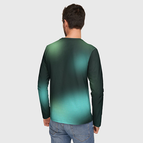 Мужской лонгслив Абстрактная ёлка / 3D-принт – фото 4