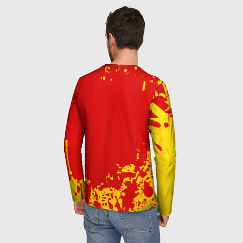 Мужской лонгслив Атланта Хокс орел / 3D-принт – фото 4