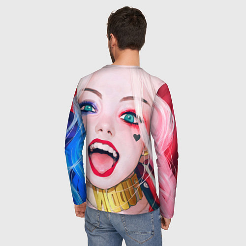 Мужской лонгслив Харли квин / 3D-принт – фото 4