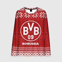 Лонгслив мужской Новогодний Borussia, цвет: 3D-принт