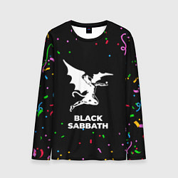 Лонгслив мужской Black Sabbath конфети, цвет: 3D-принт