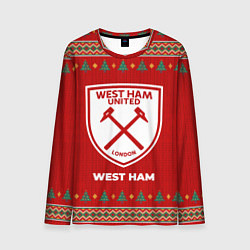 Лонгслив мужской West Ham new year, цвет: 3D-принт