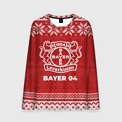 Лонгслив мужской Новогодний Bayer 04, цвет: 3D-принт