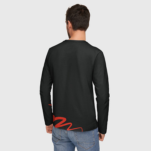 Мужской лонгслив Путь жизни / 3D-принт – фото 4