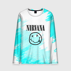 Лонгслив мужской Nirvana rock music color, цвет: 3D-принт