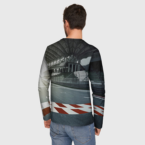 Мужской лонгслив Шевроле корвет - гоночная команда / 3D-принт – фото 4