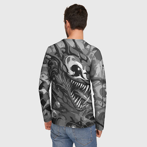 Мужской лонгслив We are Venom - graffiti / 3D-принт – фото 4