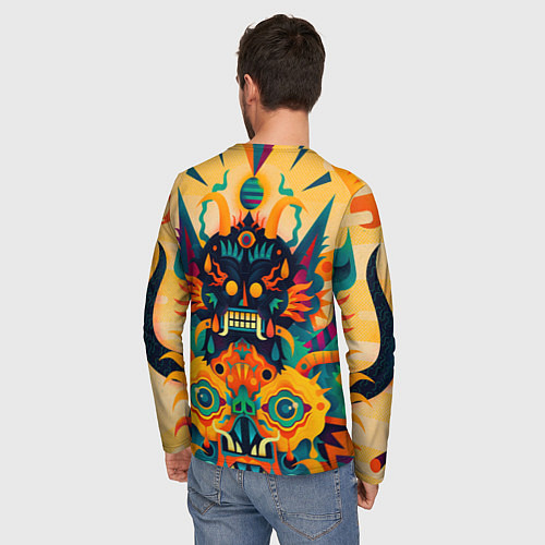 Мужской лонгслив Китайский монстр / 3D-принт – фото 4