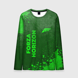 Мужской лонгслив Forza Horizon - green gradient вертикально