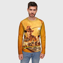 Лонгслив мужской Персонажи Indiana Jones and the great circle, цвет: 3D-принт — фото 2