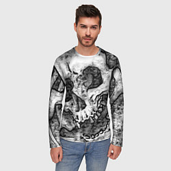 Лонгслив мужской Беззубый, цвет: 3D-принт — фото 2